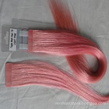 22-inch adhesive tape-in hair extensions, 4*0.8cm 2.5 grams straight Remy hair accurate tape size